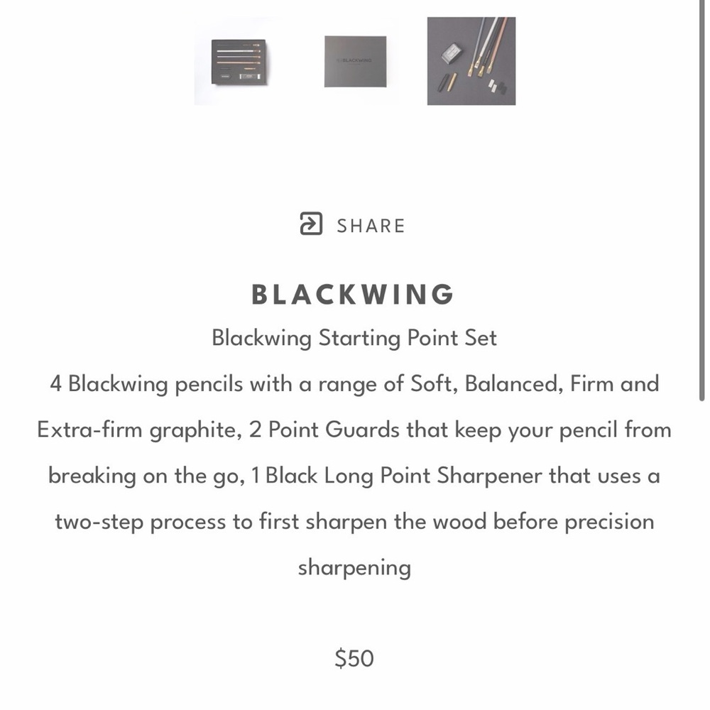 Blackwing Starting Point Set-Precision Drawing Set - Picture 4 of 7